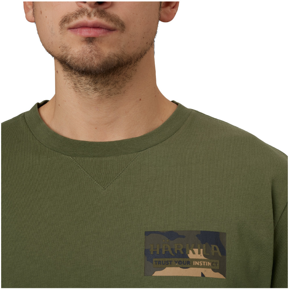 Harkila Herren Core T - Shirt 1601057 - Dark Olive